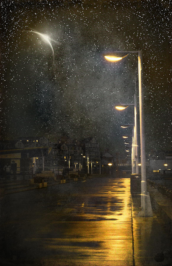 Fantasy Digital Art - at Night #1 by Svetlana Sewell