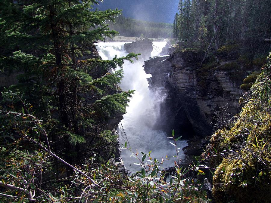 Jasper National Park Photograph - Athabasca Falls #1 by George Cousins
