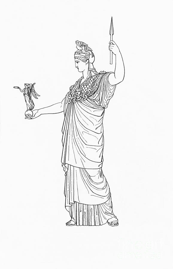 Athena, Greek Goddess #1 Photograph by Photo Researchers