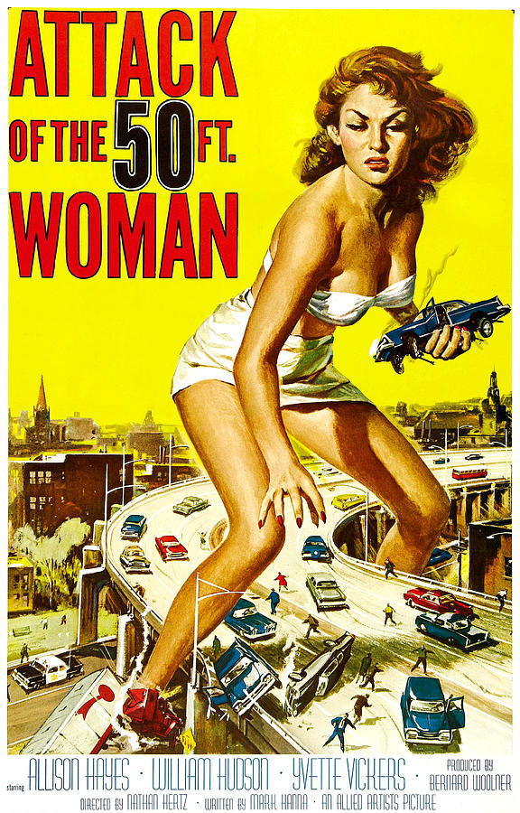 Movie Photograph - Attack Of The 50 Foot Woman, Allison #1 by Everett