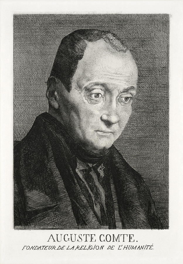 Auguste Comte, French Philosopher Photograph by Humanities & Social