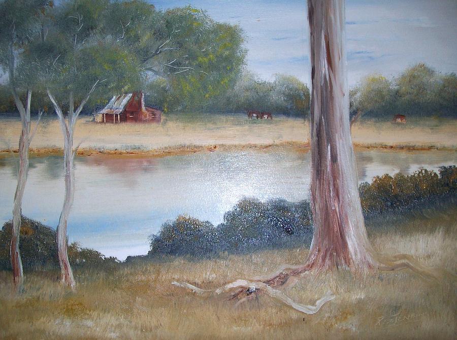 Australian Bush Painting by Roz Jenkins