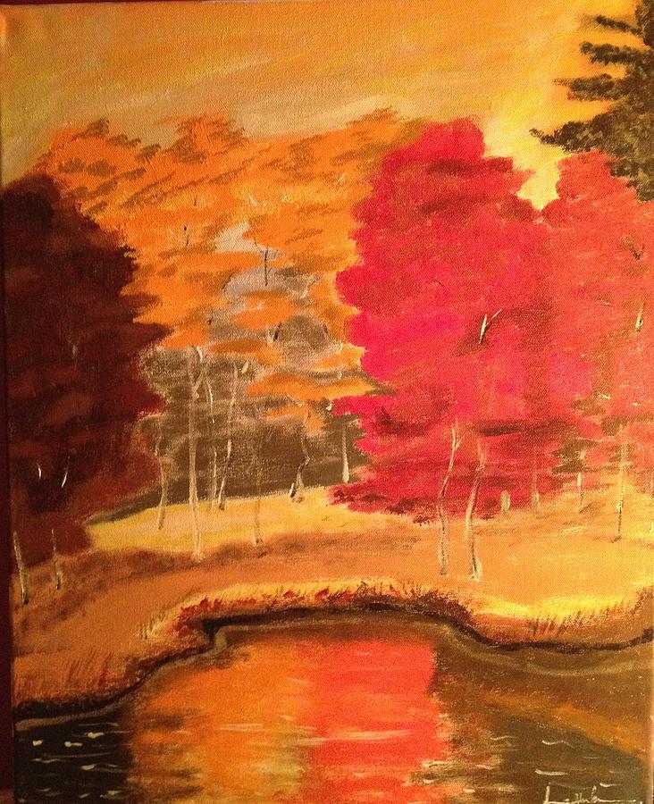 Autumn #1 Painting by Brindha Naveen