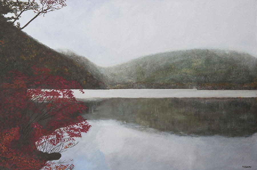 Autumn Lake #1 Painting by Masami Iida