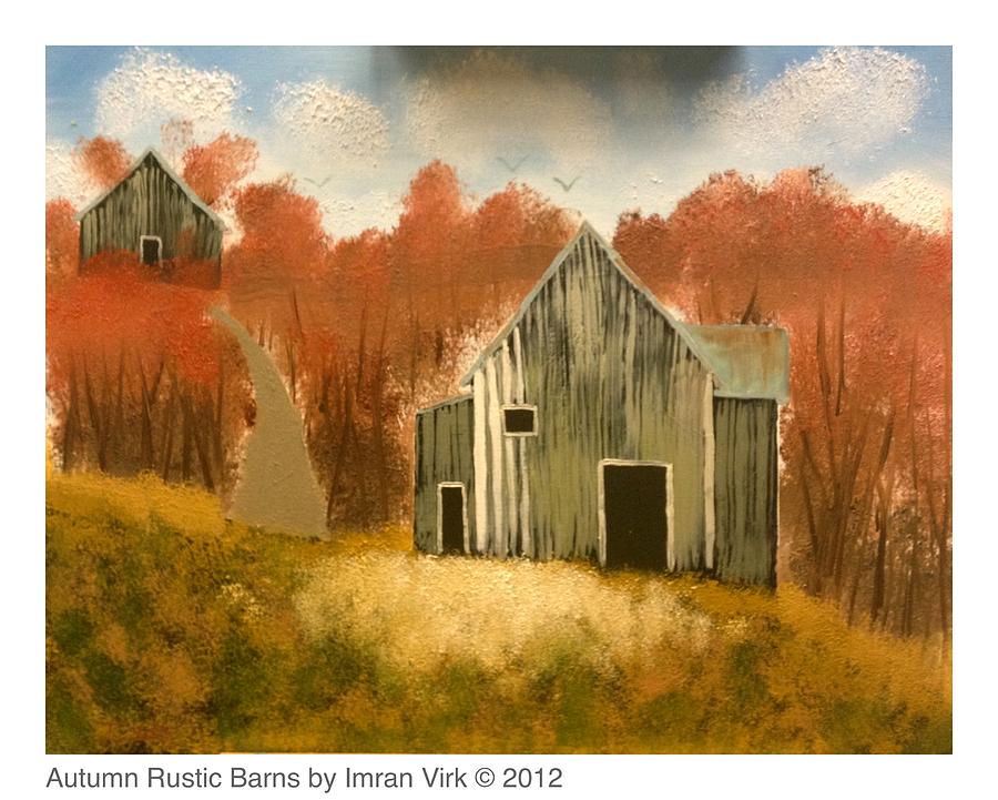 Rustic Barns autumn rustic barns paintingimran virk Rustic Barns autumn rustic barns paintingimran virk