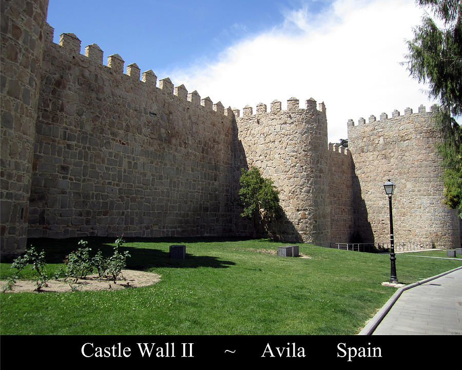 Avila Ancient Castle Wall II Spain #1 Photograph by John Shiron
