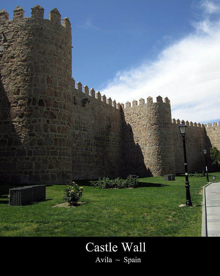 Avila Ancient Castle Wall Spain Photograph by John Shiron | Fine Art ...