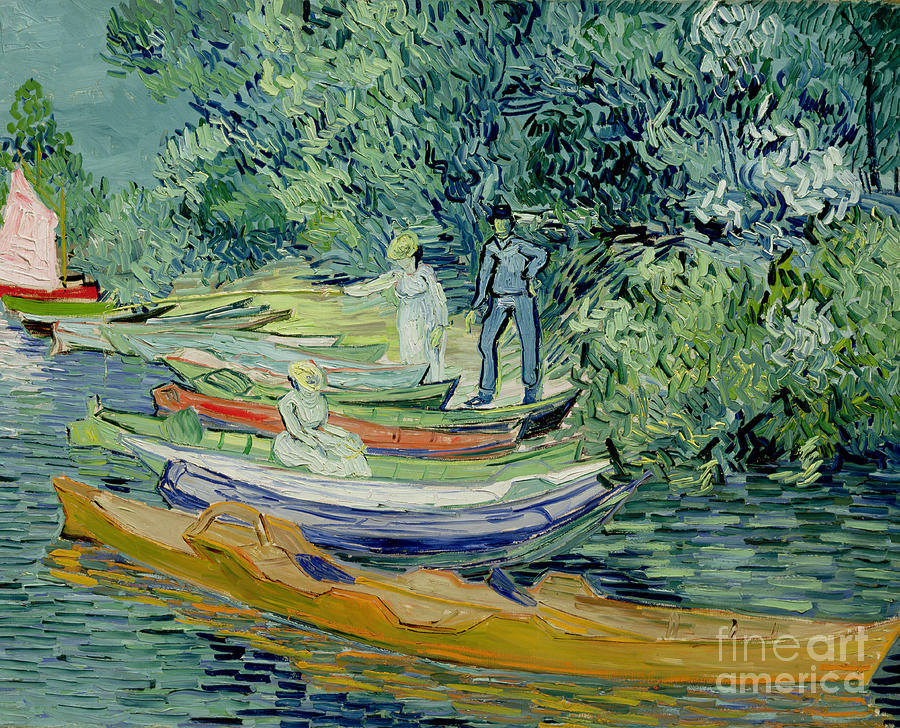 Bank of the Oise at Auvers Painting by Vincent Van Gogh