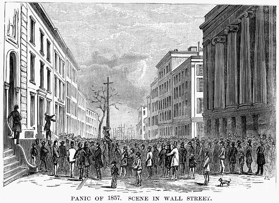 Bank Panic Of 1857 #1 Photograph by Granger