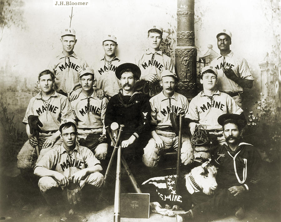 Baseball Photograph - BASEBALL TEAM, c1898 #1 by Granger