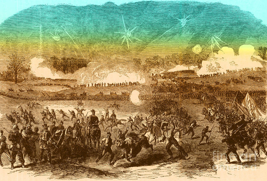 Battle Of Chancellorsville, 1863 #1 Photograph by Photo Researchers