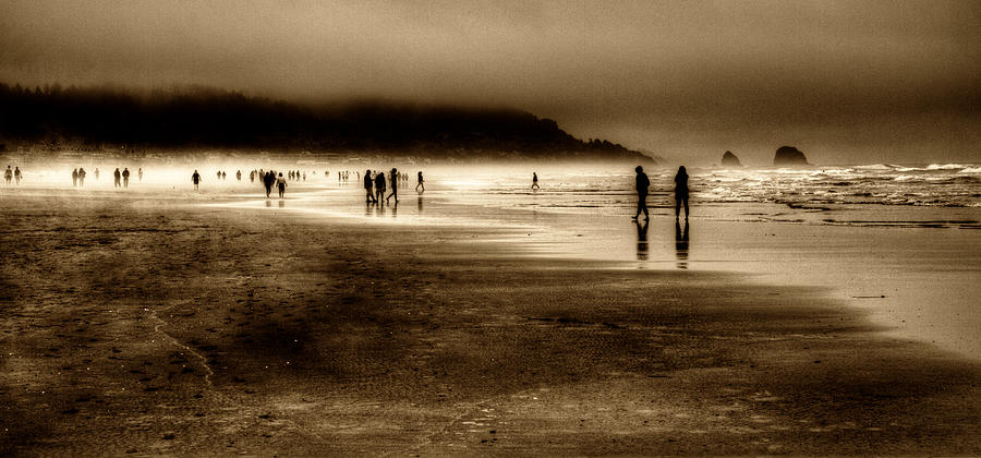 Beach Walkers #2 Photograph by David Patterson