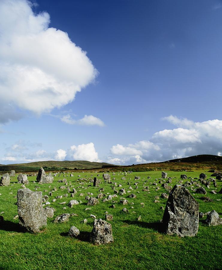Landmark Photograph - Beaghmore Stone Circles, Co. Tyrone #1 by The Irish Image Collection 
