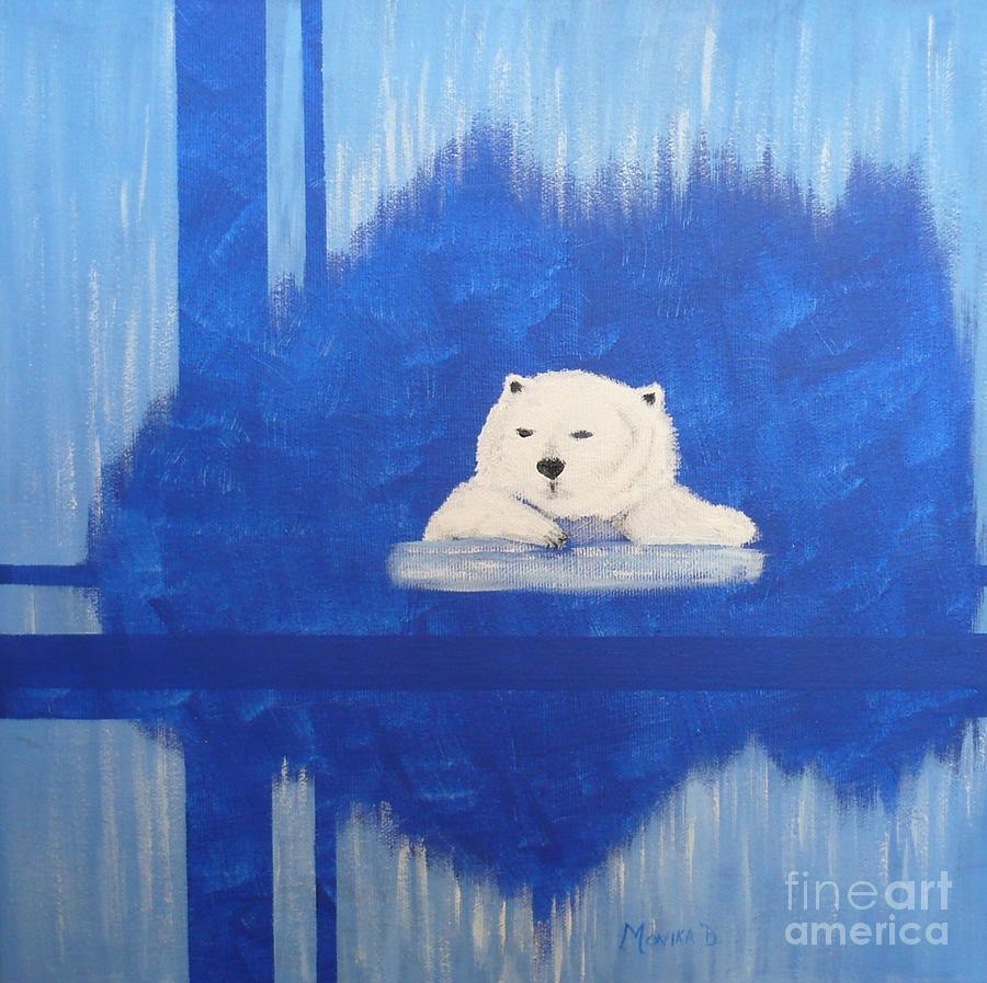 Bear Lost #1 Painting by Monika Shepherdson