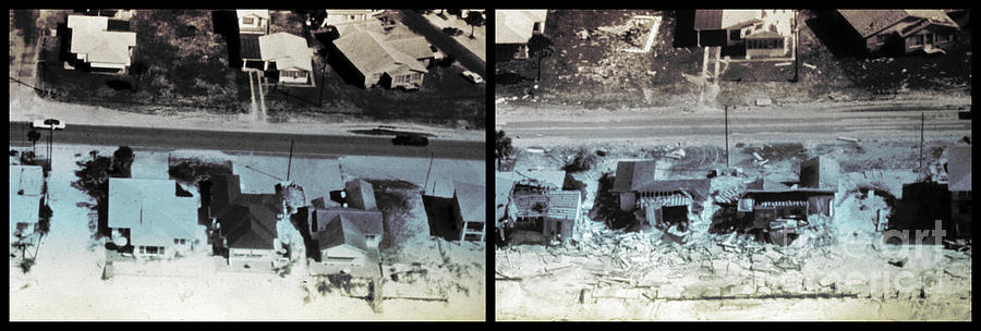 History Photograph - Before And After Hurricane Eloise 1975 #1 by Science Source