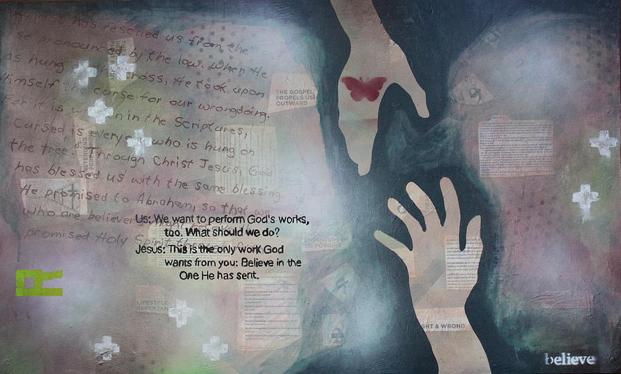 Christian Painting - Believe in R by W Todd Durrance Christian Painting - Believe in R by W Todd Durrance