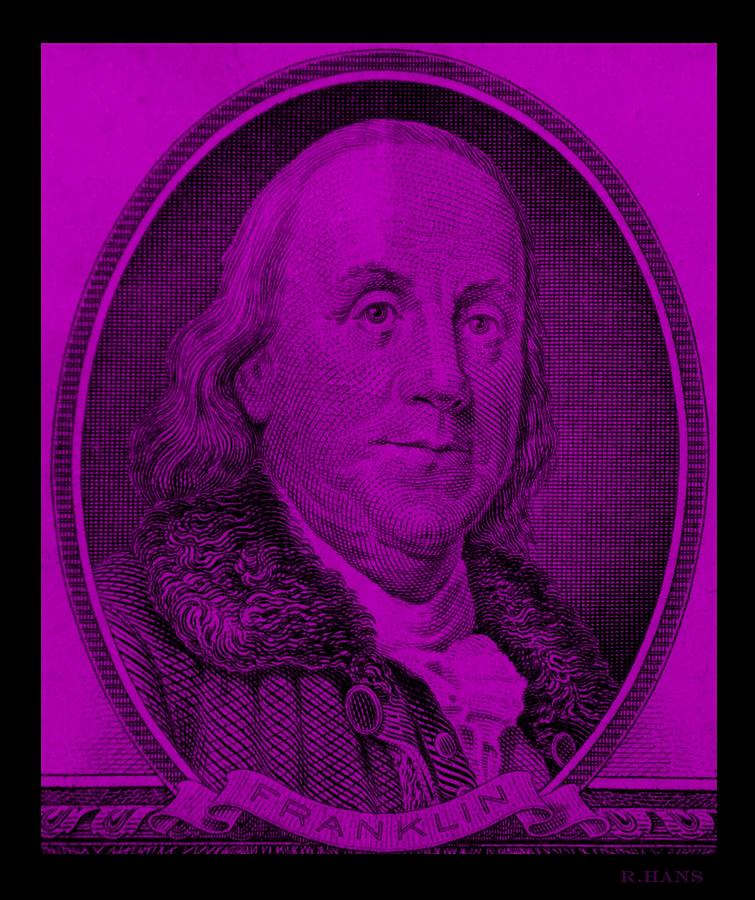 BEN FRANKLIN in PURPLE #1 Photograph by Rob Hans