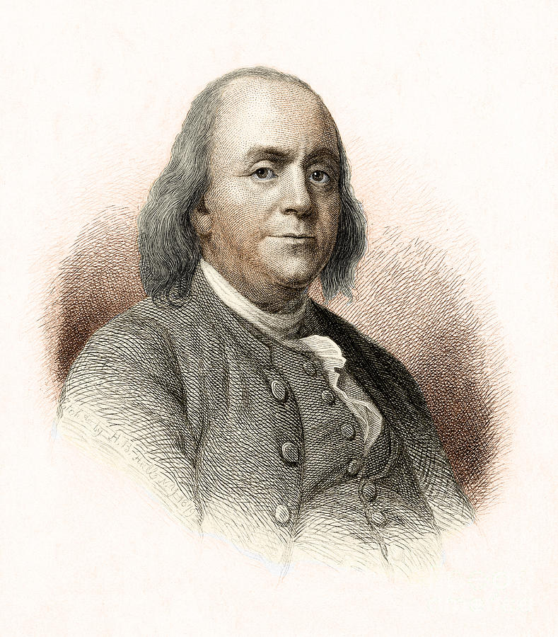 Benjamin Franklin Photograph by Nypl