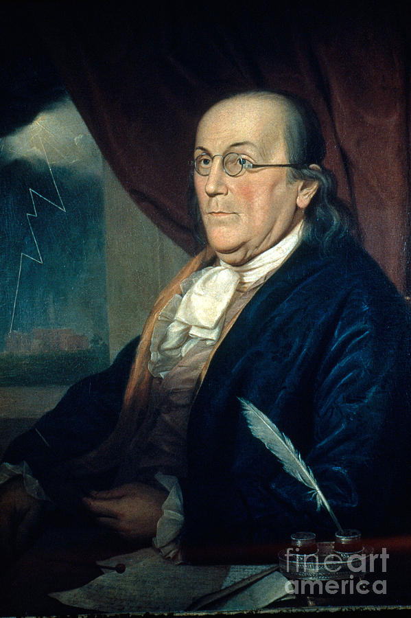 Benjamin Franklin, American Polymath #1 Photograph by Photo Researchers