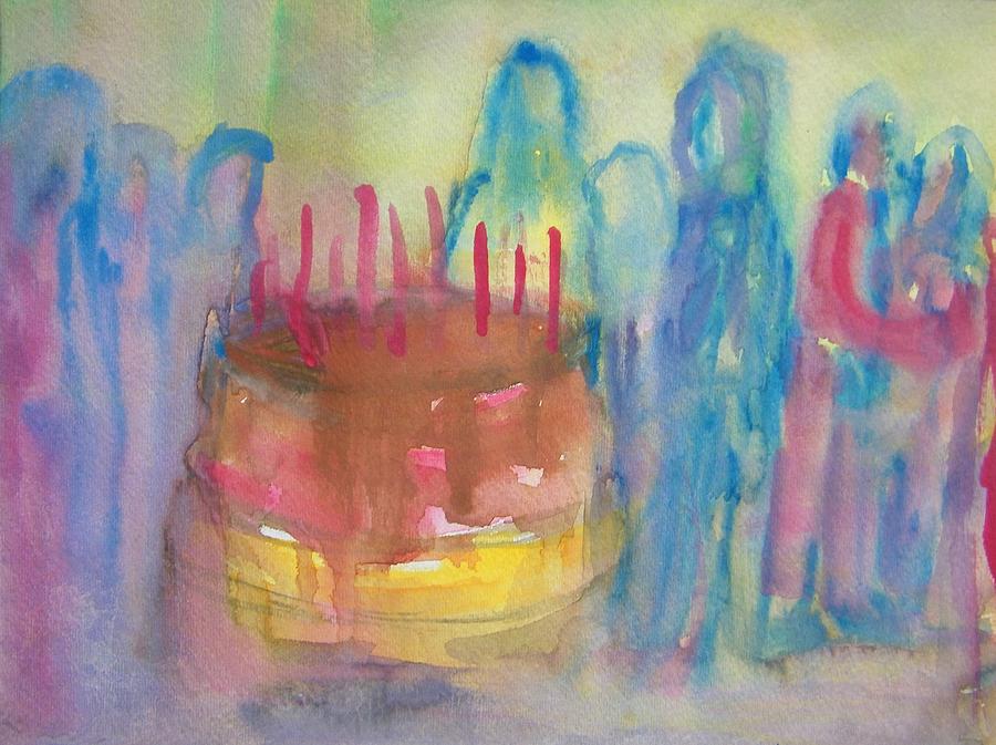 Big Birthday #1 Painting by Judith Redman