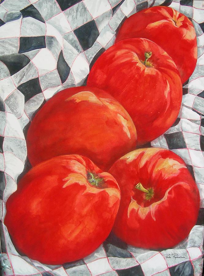 Big Reds Painting by Paula Robertson