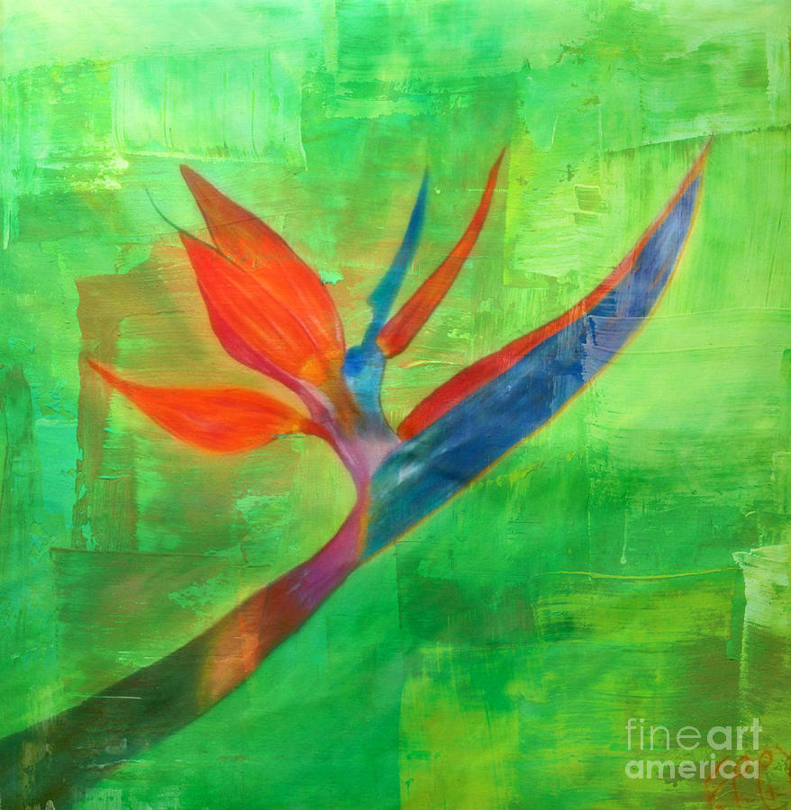 Bird Of Paradise Painting by Sacred Muse | Fine Art America