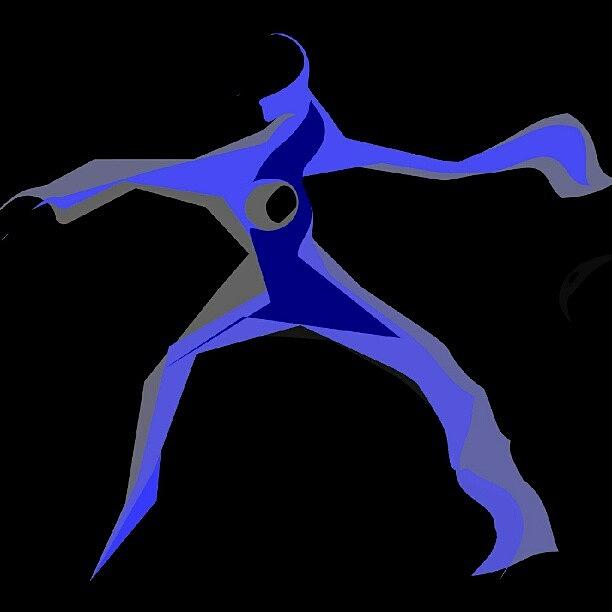 Abstract Photograph - Blue Dancer II #1 by James Granberry Abstract Photograph - Blue Dancer II #1 by James Granberry