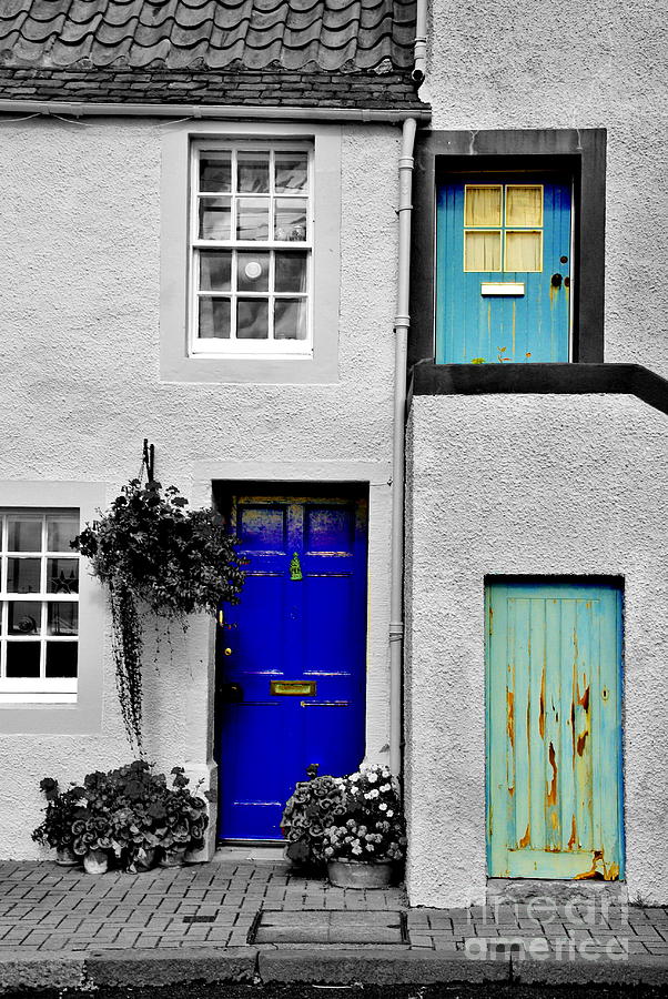 Blue doors #1 Photograph by Mark Johnstone