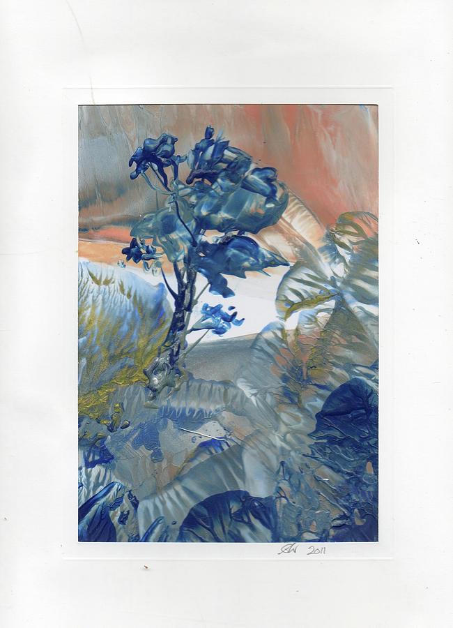 Blue Landscape #1 Painting by Angelina Whittaker Cook