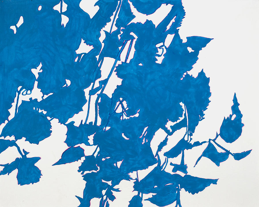 Blue Leaves II Painting by Alexandra Sheldon - Fine Art America