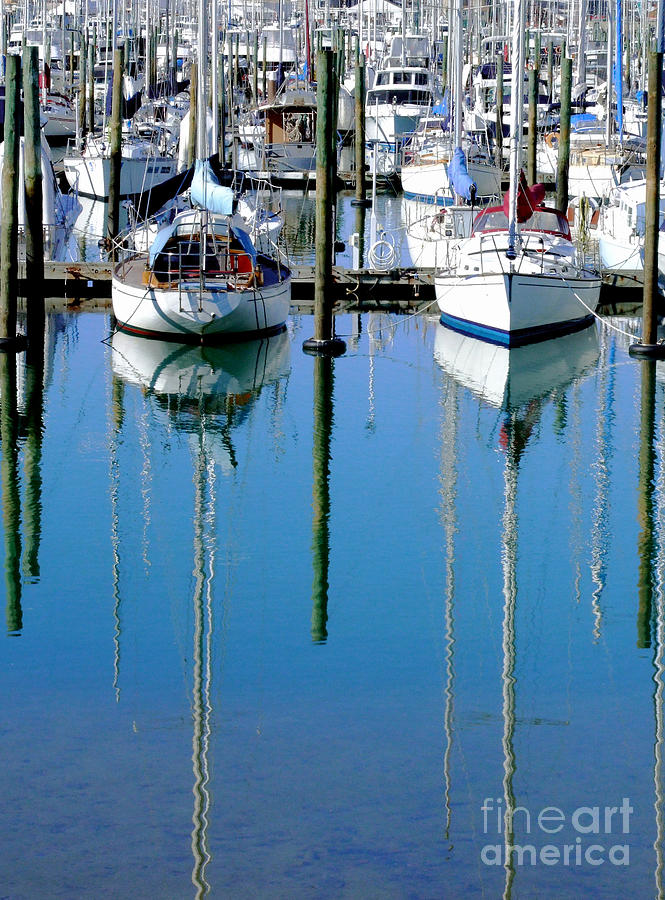 Boating Blues #1 Photograph by Karen Lewis