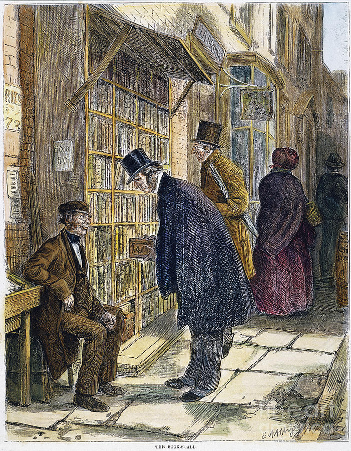 Book Stall, 1874 #1 Photograph by Granger Book Stall, 1874 #1 Photograph by Granger