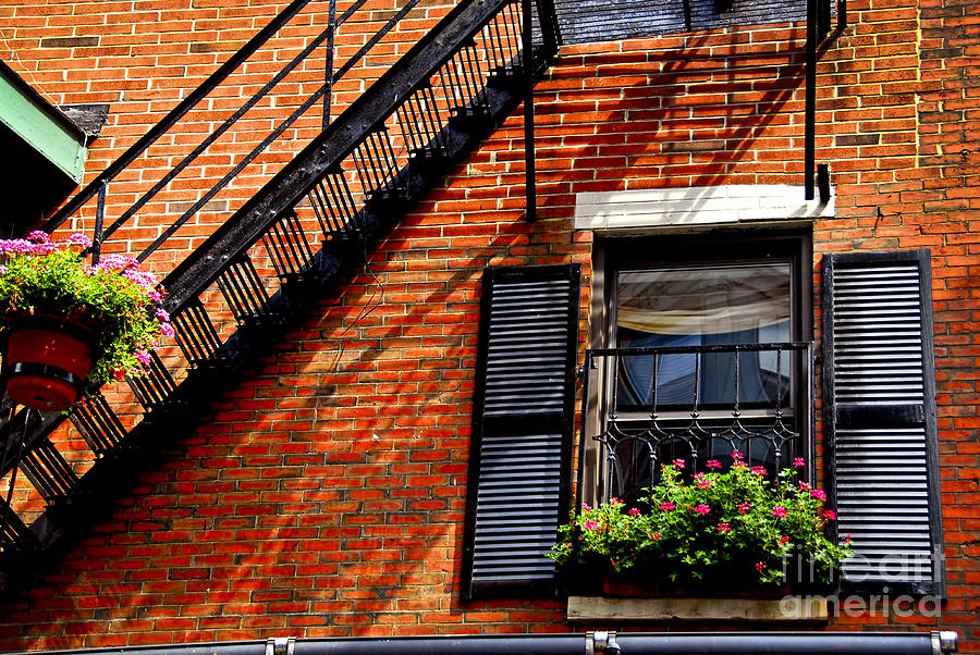 Boston house fragment 1 Photograph by Elena Elisseeva