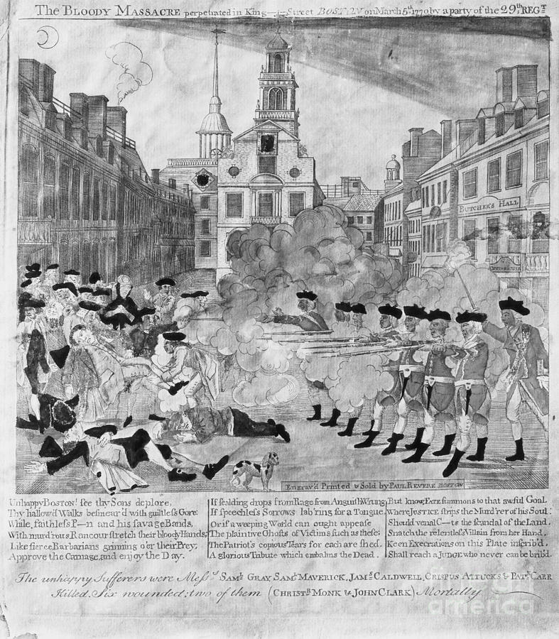 Boston Massacre, 1770 #1 Photograph by Omikron