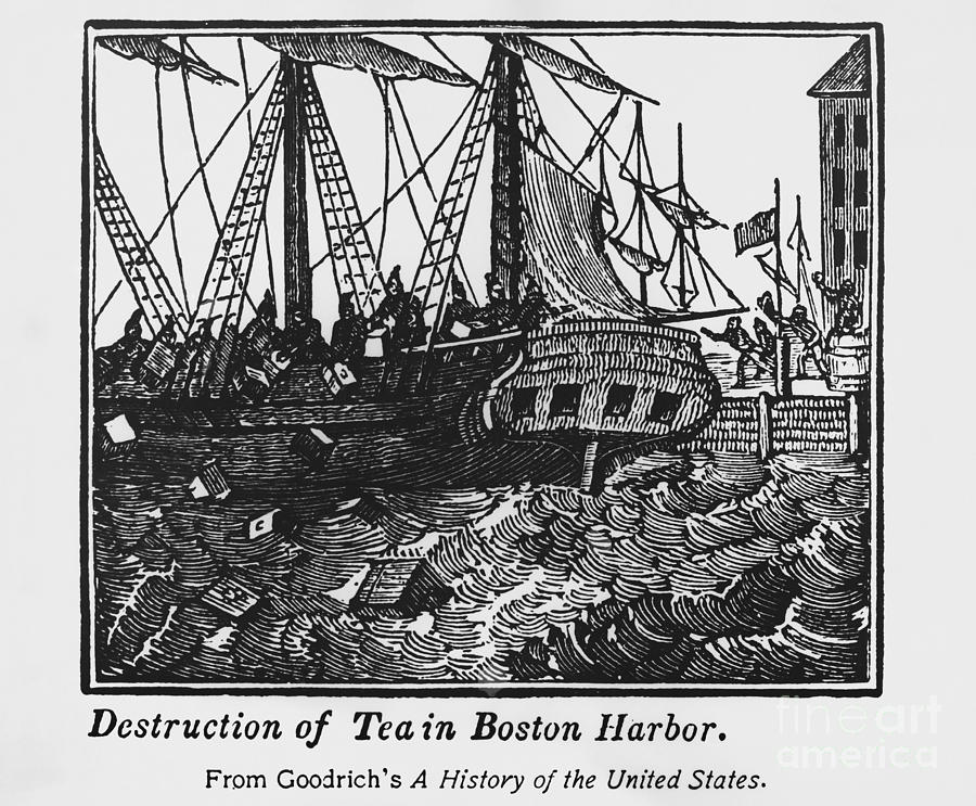 Boston Tea Party, 1773 #1 Photograph by Omikron