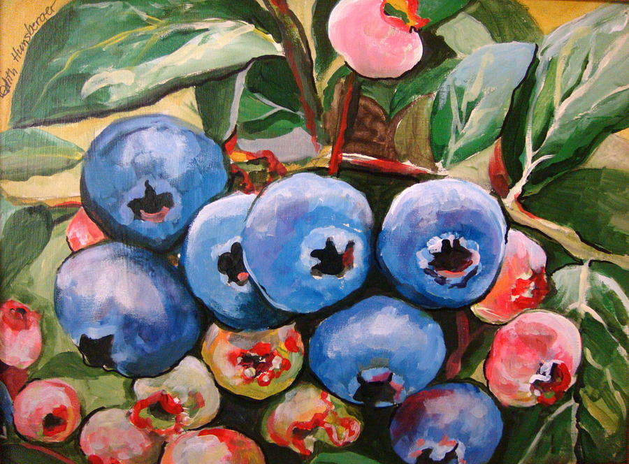 Bounteous Berries #1 Painting by Edith Hunsberger