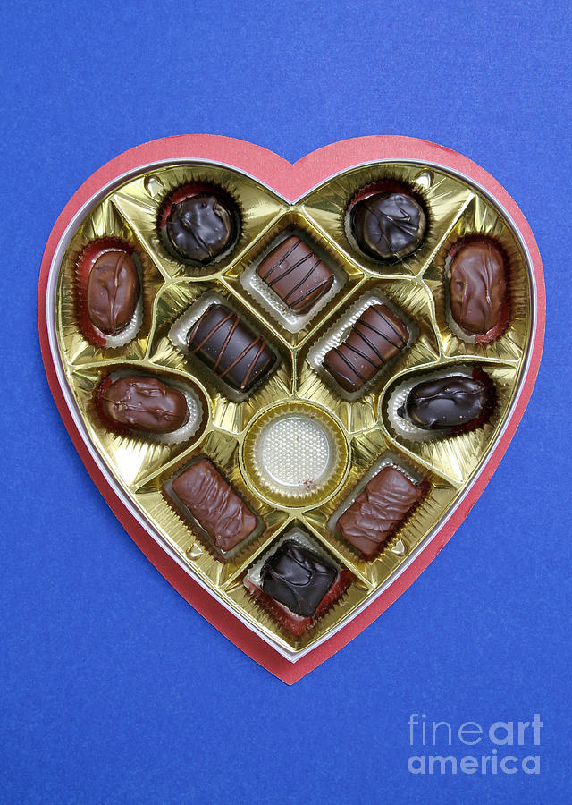 Box Of Chocolates, One Missing #1 Photograph by Photo Researchers