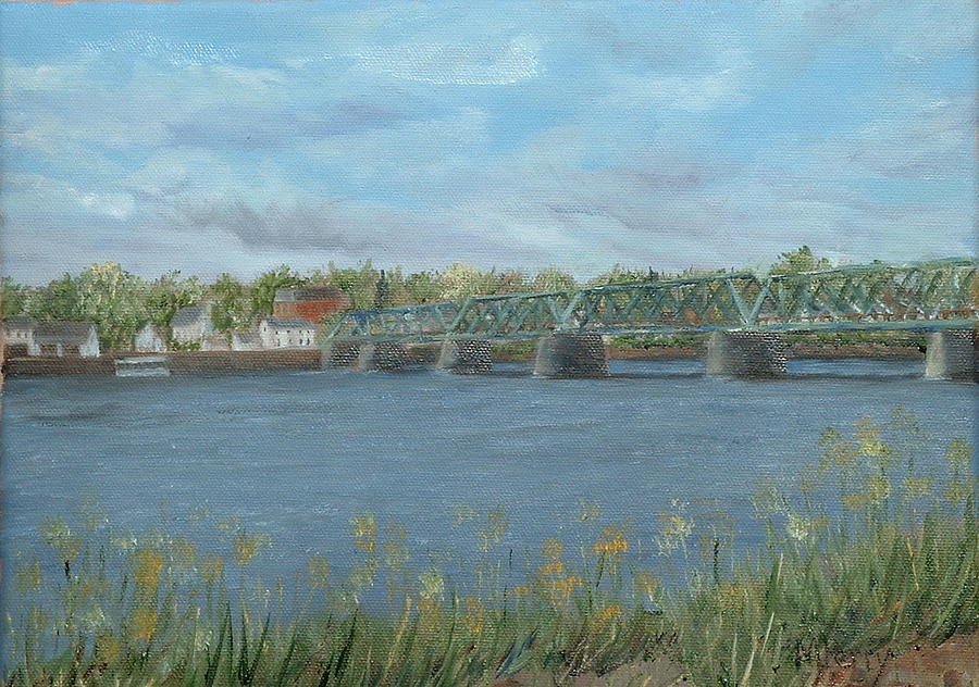 Bridge from Lambertville to New Hope #1 Painting by Margie Perry