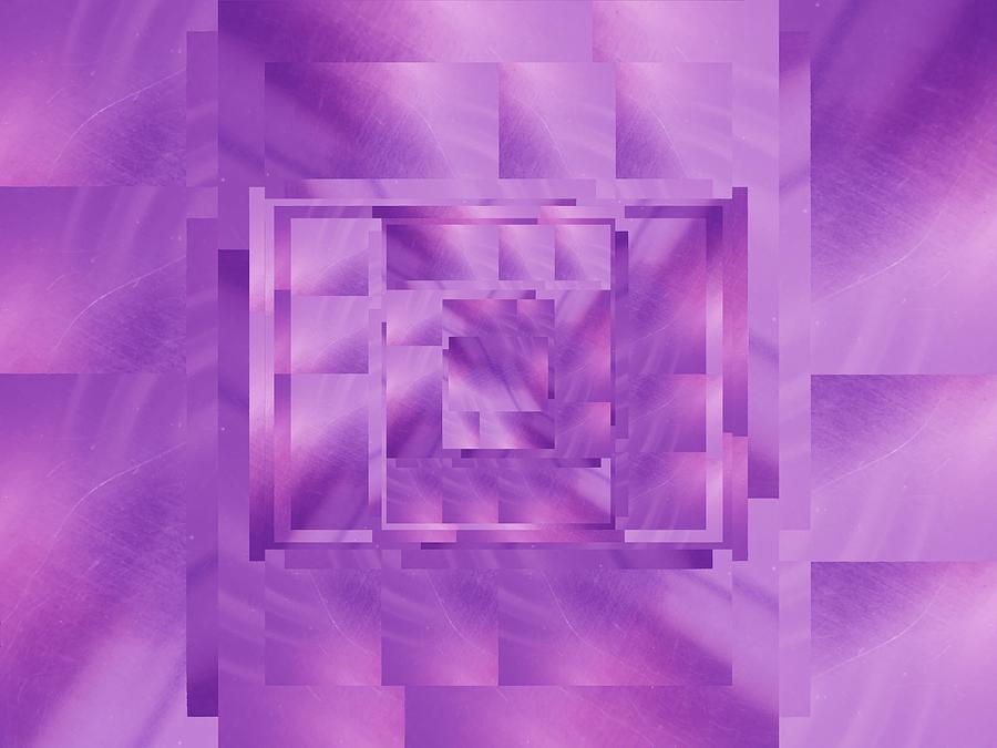Abstract Digital Art - Brushed Purple Violet 11 #1 by Tim Allen