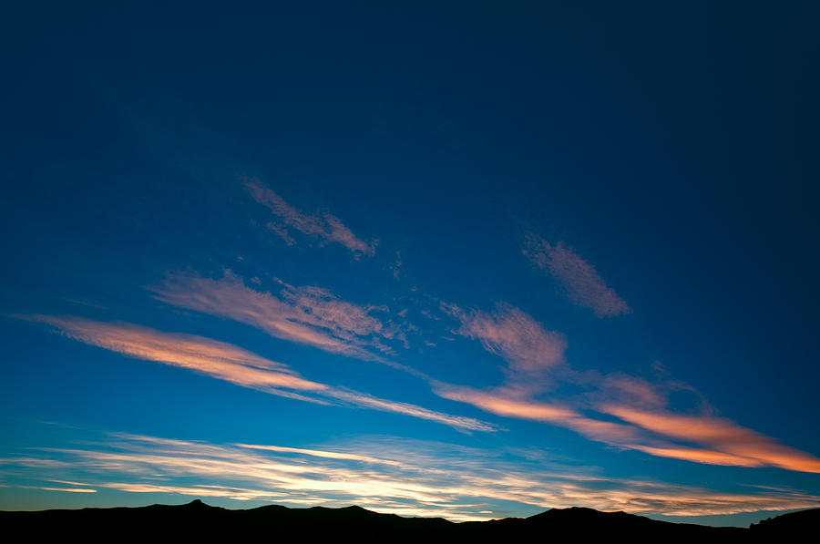 Burning Evening Sky Towards End Of Sunset Photograph