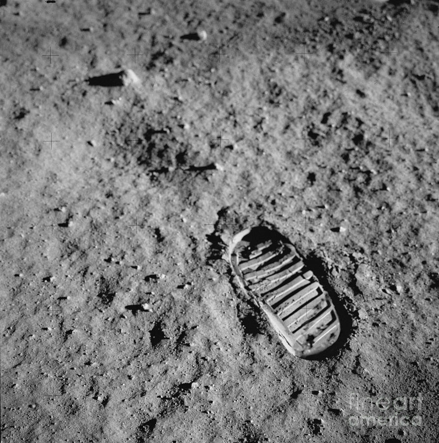 Buzz Aldrins Moon Footprint #1 Photograph by Nasa