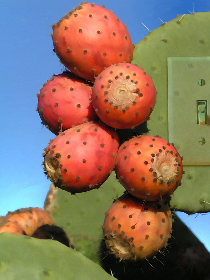 Cactus Fruit #1 Painting by Snake Jagger