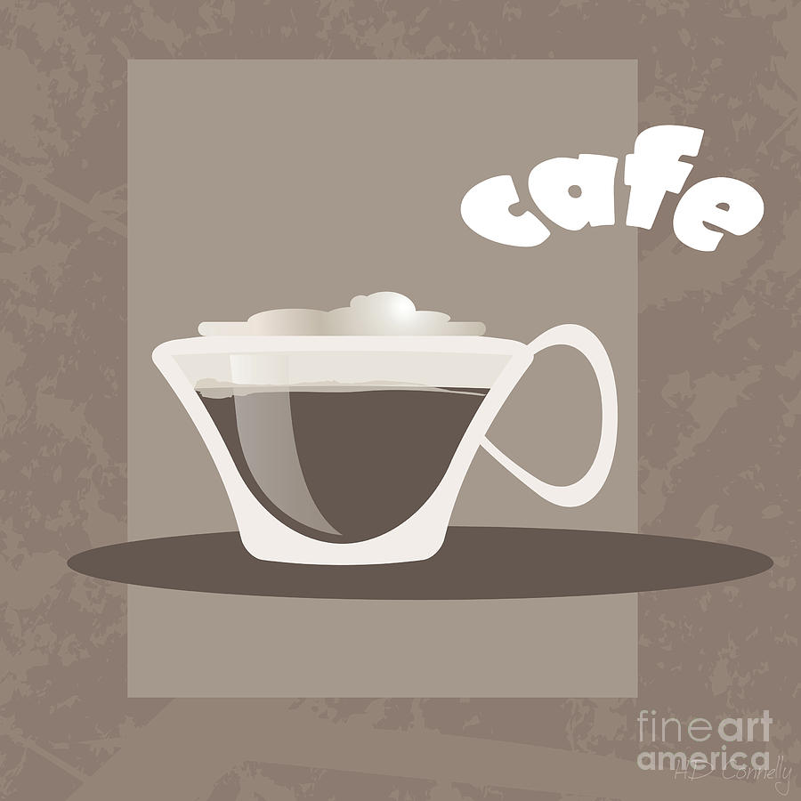 Cafe #1 Digital Art by HD Connelly