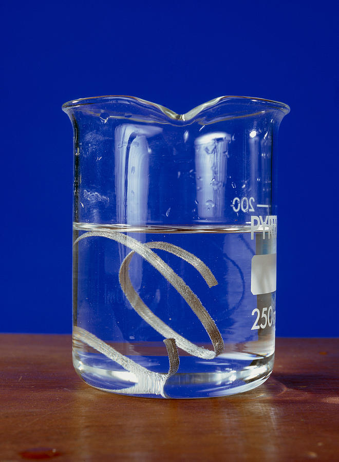 Calcium Photograph - Calcium Reacting With Water #1 by Andrew Lambert Photography