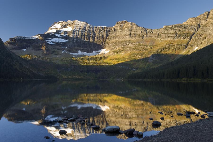 Mountain Photograph - Cameron Lake, Waterton, Alberta, Canada #1 by Philippe Widling