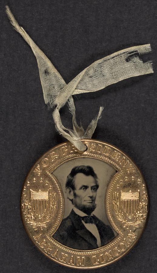 Campaign Button For 1864 Presidential Photograph by Everett