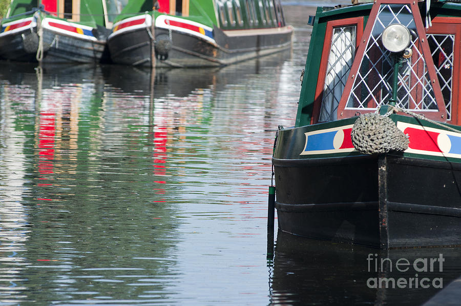 Canal boats #1 Photograph by Andrew  Michael