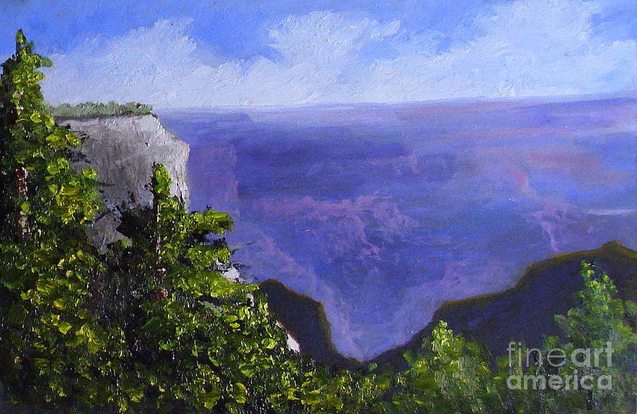 Canyon View Painting by Fred Wilson