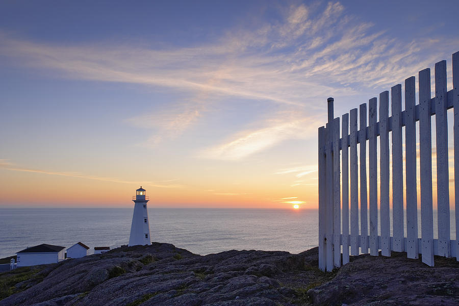 Cape Spear Lighthouse At Sunrise, Cape #1 Photograph by Yves Marcoux
