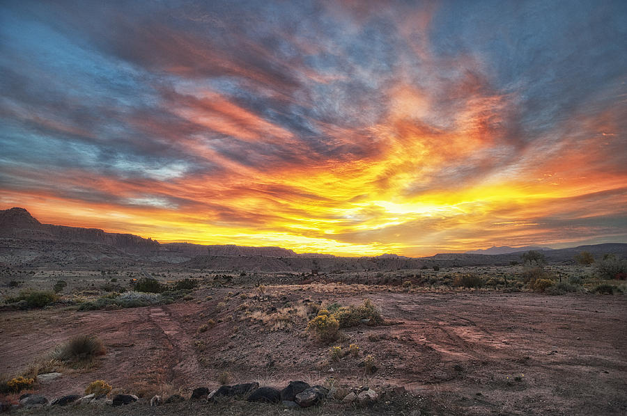 Capitol Reef Sunrise #1 Photograph by Stephen Campbell